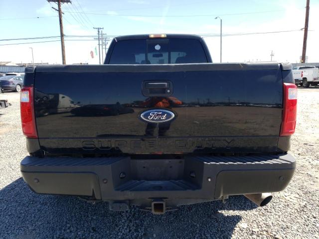 1FTXW43R98EA51171 - 2008 FORD F450 SUPER DUTY BLACK photo 6