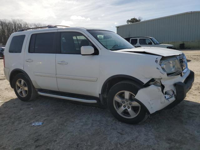 5FNYF38599B024797 - 2009 HONDA PILOT EXL WHITE photo 4