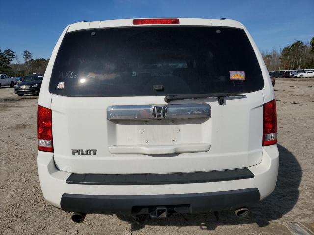 5FNYF38599B024797 - 2009 HONDA PILOT EXL WHITE photo 6