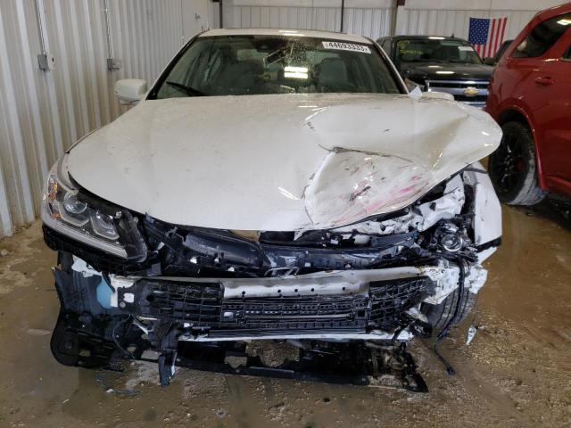 1HGCR2F91GA164139 - 2016 HONDA ACCORD EXL WHITE photo 5