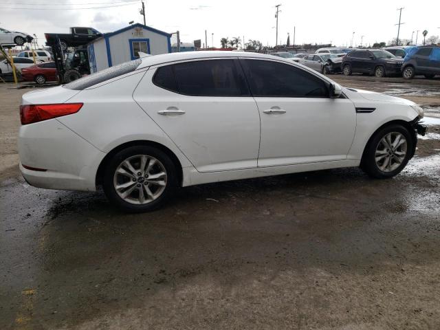 KNAGN4A79B5124306 - 2011 KIA OPTIMA EX WHITE photo 3