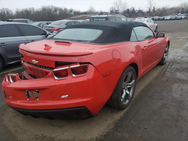 2G1FC3DD6B9194146 - 2011 CHEVROLET CAMARO LT RED photo 3