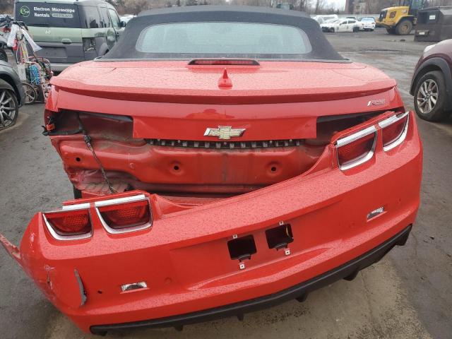 2G1FC3DD6B9194146 - 2011 CHEVROLET CAMARO LT RED photo 6