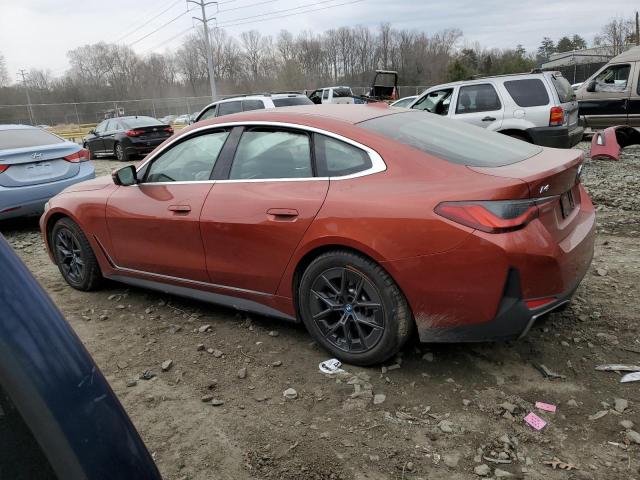 WBY43AW06PFP65290 - 2023 BMW I4 EDRIVE3 Червоний фото 2