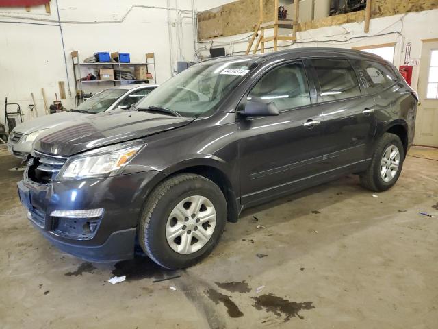 1GNKRFED9EJ238984 - 2014 CHEVROLET TRAVERSE LS GRAY photo 1