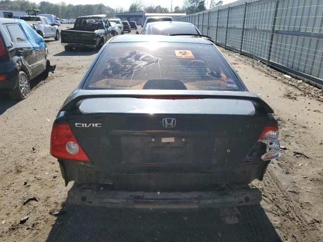 1HGEM22955L017515 - 2005 HONDA CIVIC EX BLACK photo 6