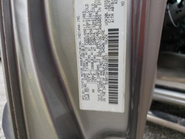 5TBRT34193S438531 - 2003 TOYOTA TUNDRA ACCESS CAB SR5 SILVER photo 13