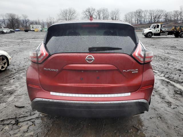 5N1AZ2MH8HN166878 - 2017 NISSAN MURANO S RED photo 6