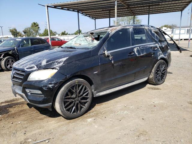 4JGDA5HB6CA004971 - 2012 MERCEDES-BENZ ML 350 4MATIC BLACK photo 1