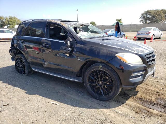 4JGDA5HB6CA004971 - 2012 MERCEDES-BENZ ML 350 4MATIC BLACK photo 4