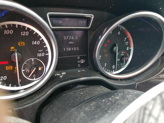 4JGDA5HB6CA004971 - 2012 MERCEDES-BENZ ML 350 4MATIC BLACK photo 9