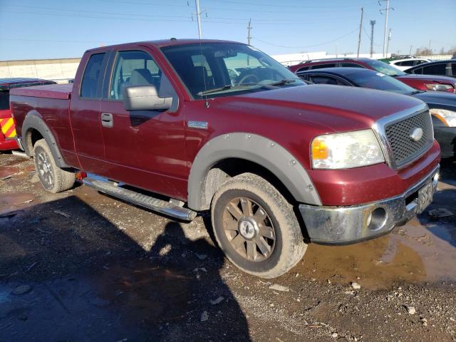 1FTPX14V46NB25939 - 2006 FORD F150 MAROON photo 4