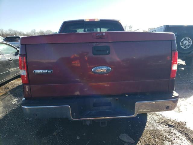 1FTPX14V46NB25939 - 2006 FORD F150 MAROON photo 6