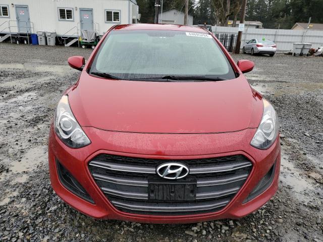 KMHD35LH7HU380848 - 2017 HYUNDAI ELANTRA GT RED photo 5