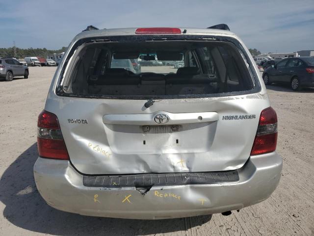 JTEDD21A240076748 - 2004 TOYOTA HIGHLANDER SILVER photo 6