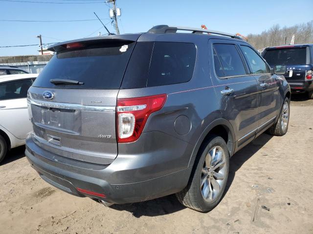 1FM5K8D81EGB93865 - 2014 FORD EXPLORER XLT GRAY photo 3