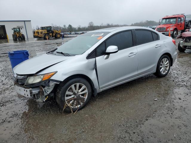 19XFB2F9XCE337583 - 2012 HONDA CIVIC EXL ვერცხლისფერი ფოტო 1