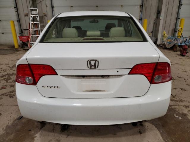 1HGFA16596L061209 - 2006 HONDA CIVIC LX WHITE photo 6