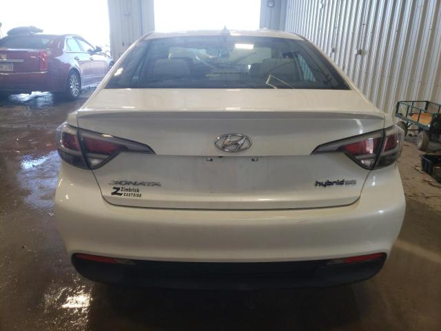 KMHE24L18GA025207 - 2016 HYUNDAI SONATA HYBRID WHITE photo 6