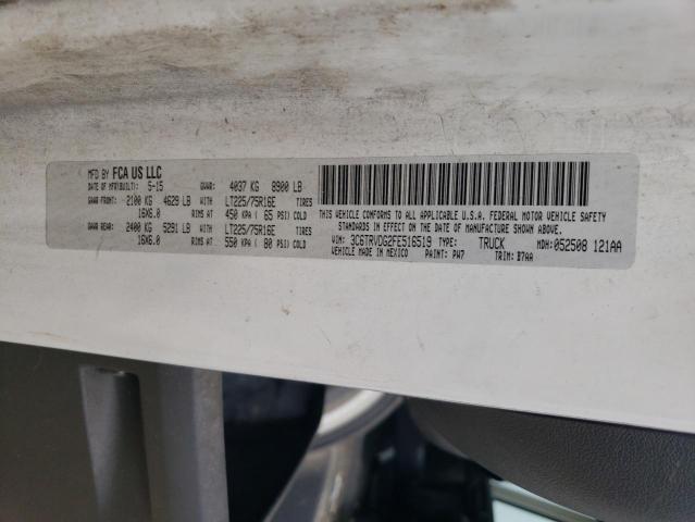 3C6TRVDG2FE516519 - 2015 RAM PROMASTER 2500 HIGH Ақ фото 12