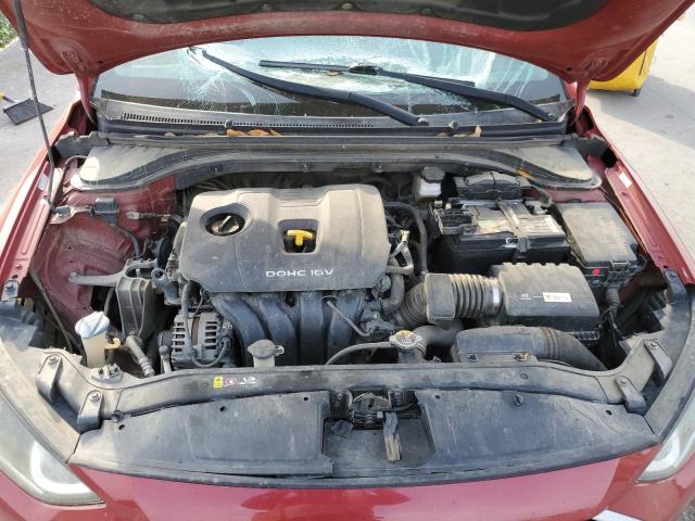 KMHD84LF0HU064086 - 2017 HYUNDAI ELANTRA SE RED photo 11