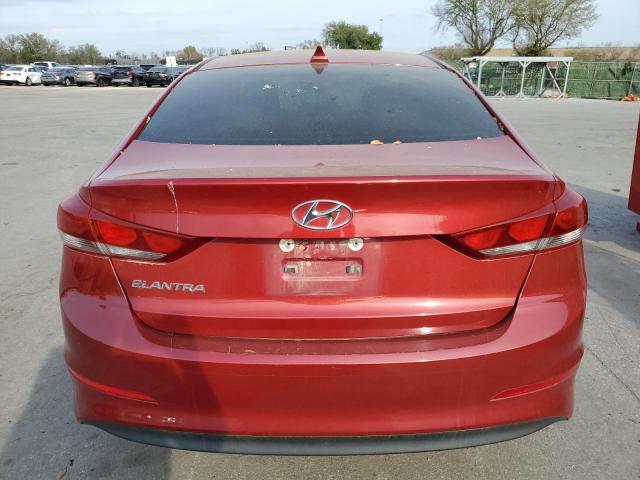 KMHD84LF0HU064086 - 2017 HYUNDAI ELANTRA SE RED photo 6