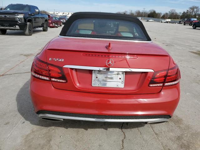 WDDKK7DFXEF273306 - 2014 MERCEDES-BENZ E 550 RED photo 6