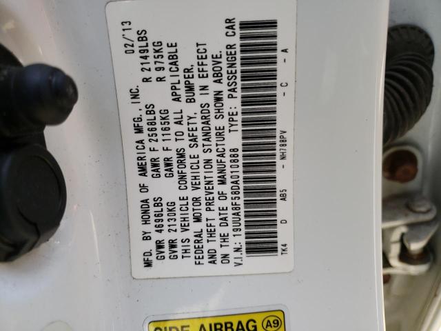 19UUA8F58DA010888 - 2013 ACURA TL TECH WHITE photo 12