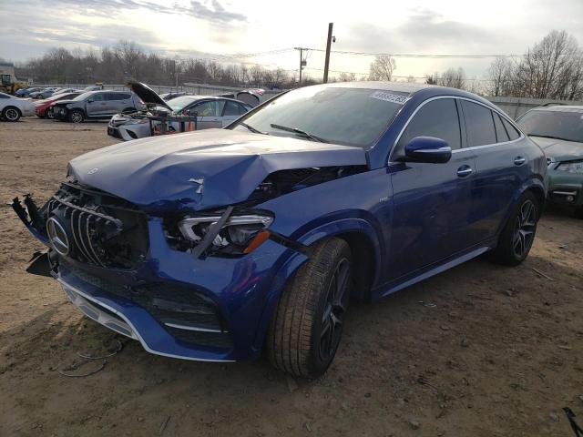 4JGFD6BB5MA379699 - 2021 MERCEDES-BENZ GLE COUPE AMG 53 4MATIC BLUE photo 1