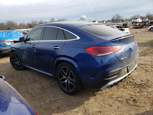 4JGFD6BB5MA379699 - 2021 MERCEDES-BENZ GLE COUPE AMG 53 4MATIC BLUE photo 2