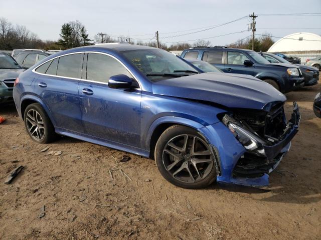 4JGFD6BB5MA379699 - 2021 MERCEDES-BENZ GLE COUPE AMG 53 4MATIC BLUE photo 4