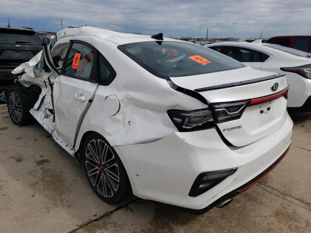 3KPF44AC1ME318477 - 2021 KIA FORTE GT WHITE photo 2