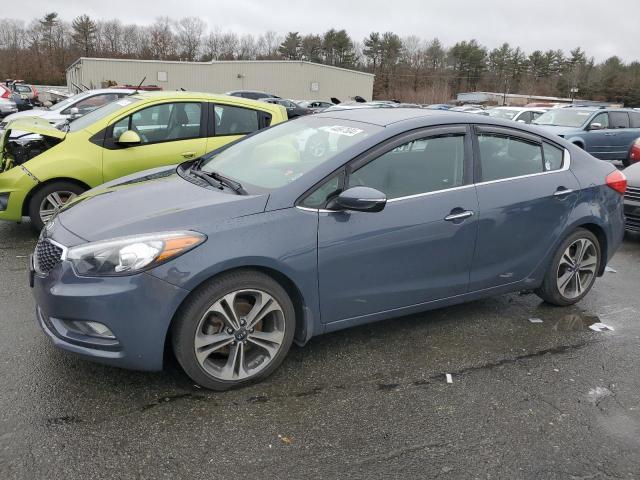 KNAFX4A83E5072559 - 2014 KIA FORTE EX BLUE photo 1