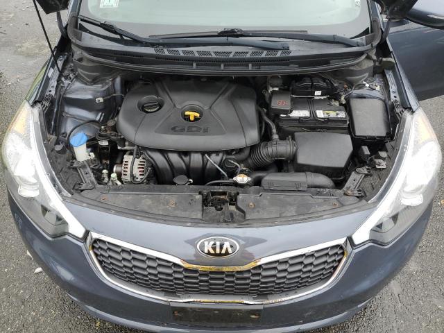 KNAFX4A83E5072559 - 2014 KIA FORTE EX BLUE photo 11