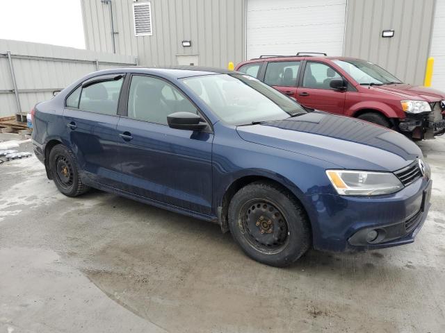 3VW1K7AJ0DM437219 - 2013 VOLKSWAGEN JETTA BASE 蓝色 照片 4