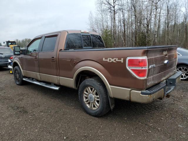 1FTFW1EF7BFC53571 - 2011 FORD F150 SUPERCREW BROWN photo 2
