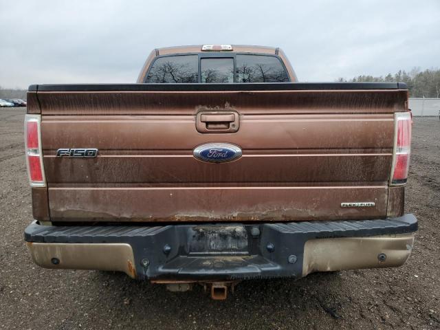 1FTFW1EF7BFC53571 - 2011 FORD F150 SUPERCREW BROWN photo 6