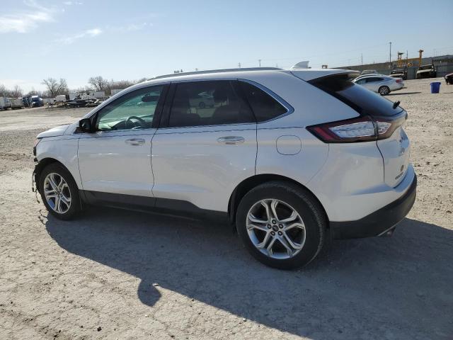 2FMTK3K92FBC06878 - 2015 FORD EDGE TITANIUM WHITE photo 2