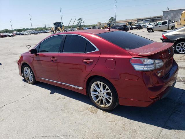 JTHBB1BA8A2015445 - 2010 LEXUS HS 250H RED photo 2