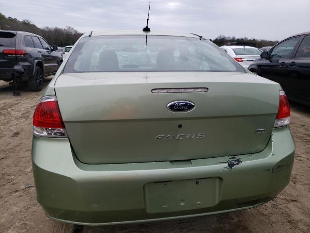 1FAHP35N18W235414 - 2008 FORD FOCUS SE GREEN photo 6