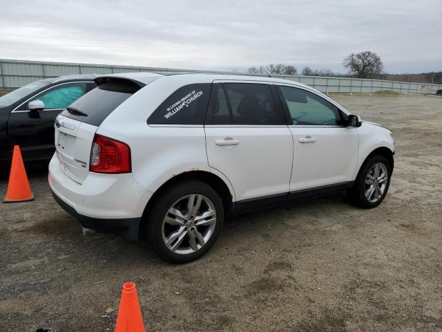 2FMDK4KC7DBA38156 - 2013 FORD EDGE LIMITED WHITE photo 3