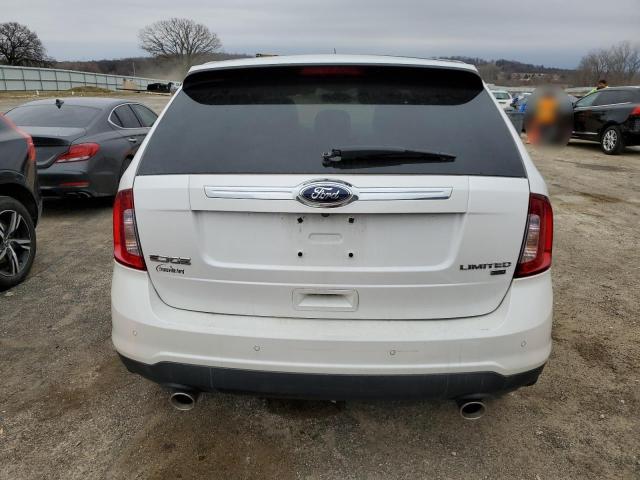 2FMDK4KC7DBA38156 - 2013 FORD EDGE LIMITED WHITE photo 6