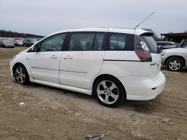 JM1CR29L570144486 - 2007 MAZDA 5 WHITE photo 2