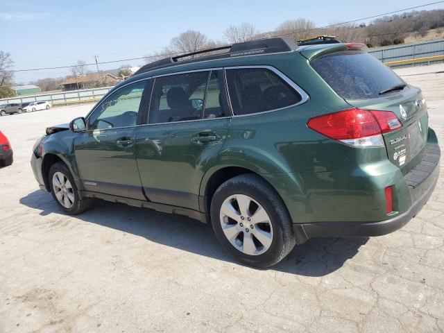 4S4BRCCC4C3213490 - 2012 SUBARU OUTBACK 2.5I PREMIUM GREEN photo 2