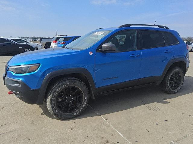 1C4PJMBN4KD227148 - 2019 JEEP CHEROKEE TRAILHAWK BLUE photo 1