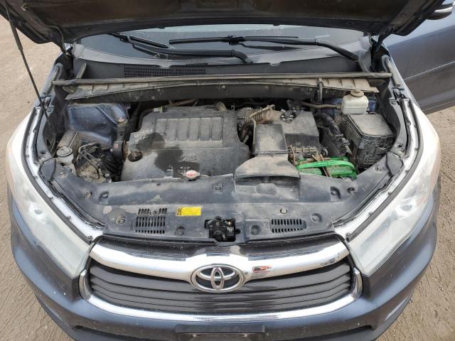5TDJKRFH4GS257248 - 2016 TOYOTA HIGHLANDER XLE BLUE photo 12