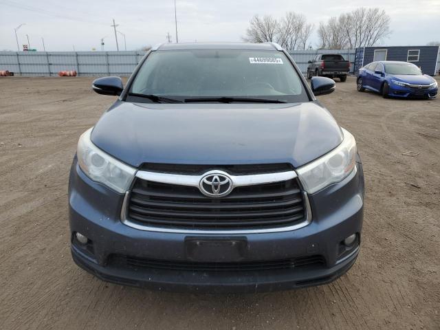 5TDJKRFH4GS257248 - 2016 TOYOTA HIGHLANDER XLE BLUE photo 5