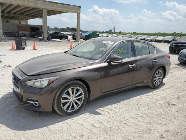 JN1EV7AP1HM739123 - 2017 INFINITI Q50 PREMIUM BROWN photo 1