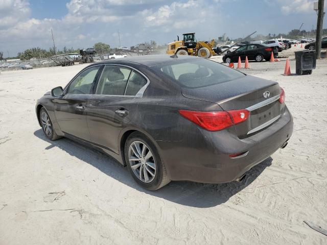 JN1EV7AP1HM739123 - 2017 INFINITI Q50 PREMIUM BROWN photo 2