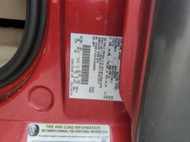 1FMPU15575LA56905 - 2005 FORD EXPEDITION XLT RED photo 12